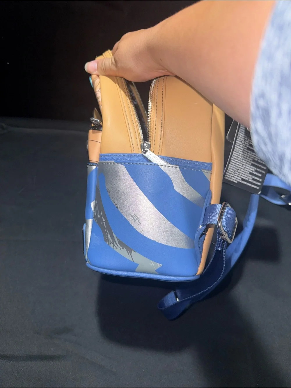 Loungefly Star Wars Podracing Mini Backpack in Peach and Light Blue